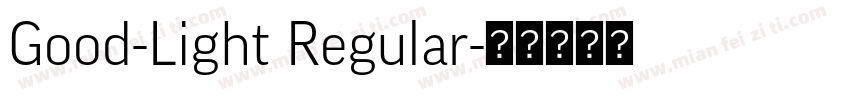 Good-Light Regular字体转换